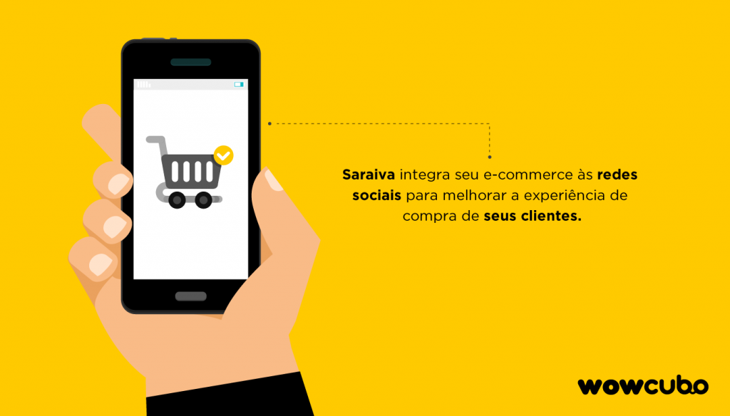 Interagir com leitores é realidade no e-commerce da Saraiva.